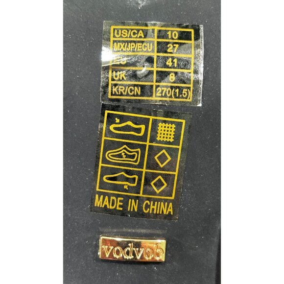 Black Satin Heels With Rhinestone Bow Embellishments & Open Square Toe Design - Picture 7 of 7